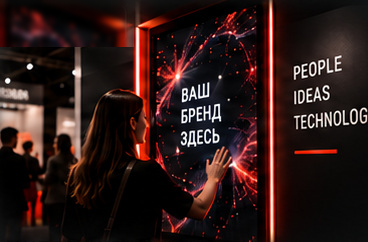 Интерактивный видеостенд на выставке